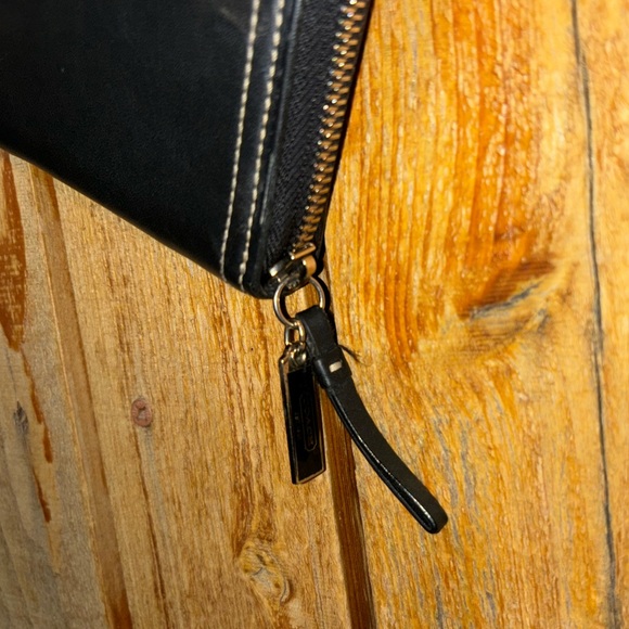 Coach Vintage Black Twill Bag with Leather Trim and Wallet - Picture 7 of 11